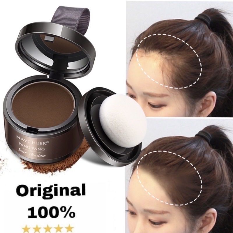 Hair shadow bedak rambut Sevich/ Maycheer solusi untuk menutupi rambut tipis/ botak