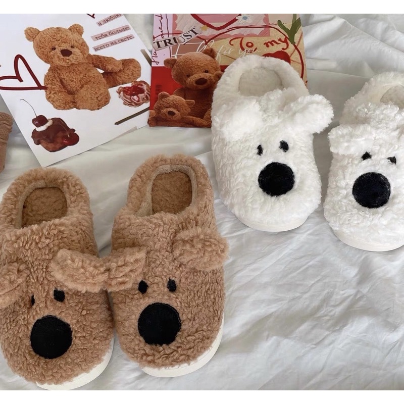 SANDAL BULU INDOOR RUMAH PREMIUM KOREA / CUTE BUNNY SLIPPERS / CUTE KOALA SLIPPERS / CUTE SMILEY POODLE BEAR SLIPPERS / SANDEL SANTAI RUMAH / SANDAL AESTHETIC / SANDAL LUCU / SANDAL BULU