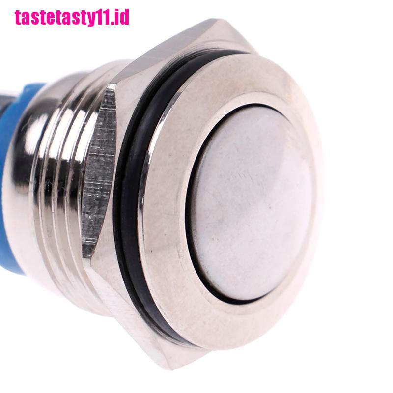 1 Pc Tombol Tekan momentary Bahan metal Anti Air Ukuran 16mm