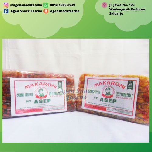 

Makaroni / Makroni Asep Pedas - Asin (1 pack isi 25)