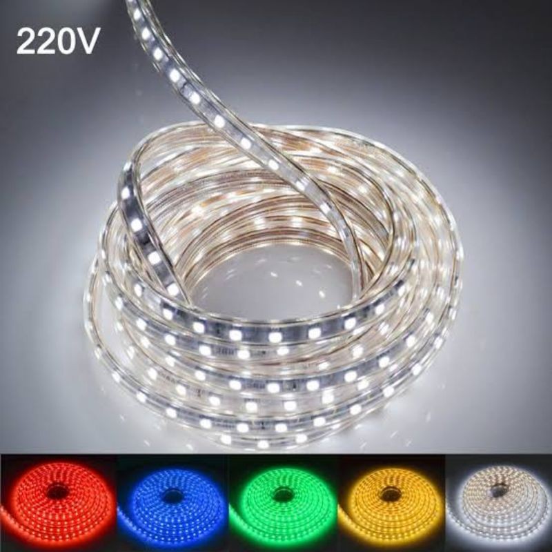 Lampu Strip Selang 5050 220V per Meter / Lampu Tik Tok Waterproof