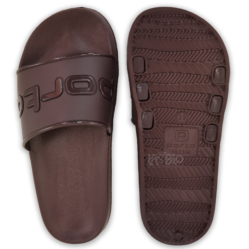 Porto Sandal Kasual Selop Kokop Karet Pria 1023M2