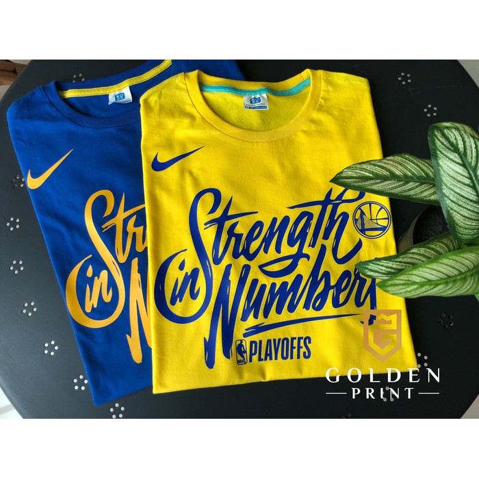 Dijual  NBA 2018 playoffs tshirt   strength in numbers   golden state playoffs  Limited
