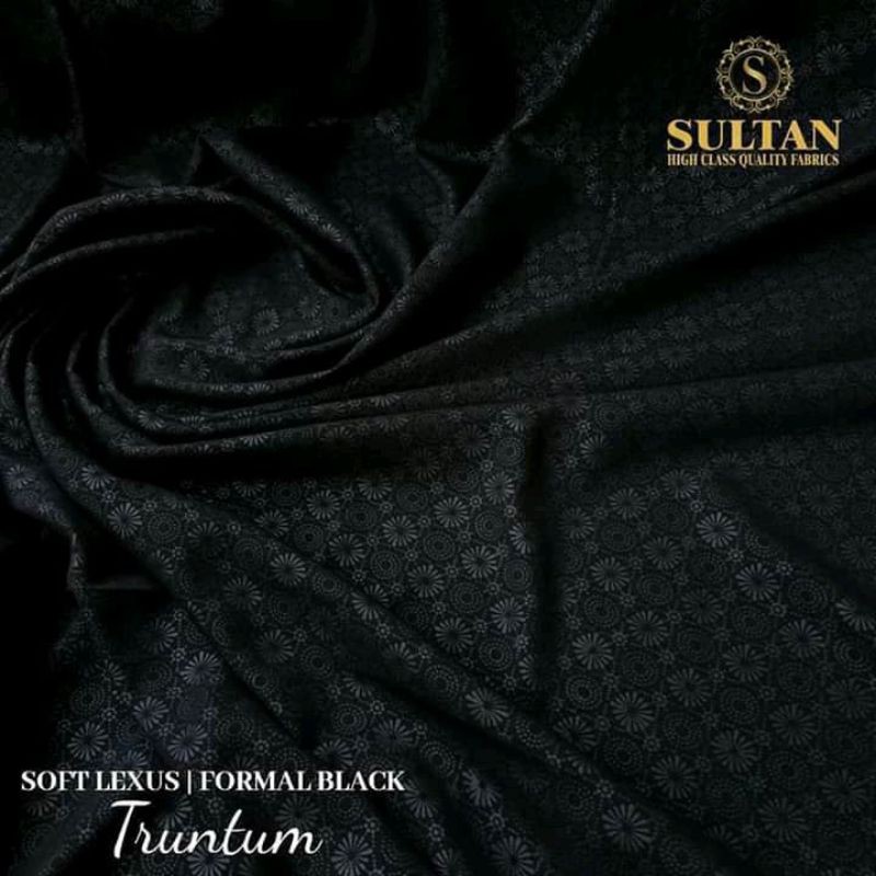 0.5m SOFT LEXUS formal black embos TRUNTUM ori Sultan