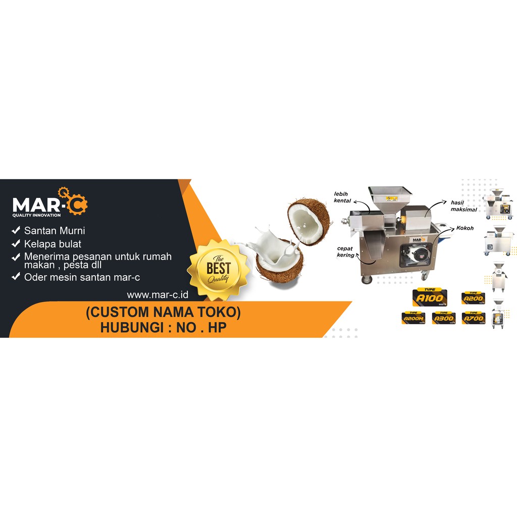 Spanduk Custom Nama Toko