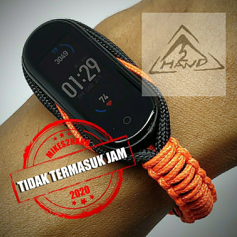 STRAP MIBAND 7 6 5 4 3 / AMAZFIT BAND 5 / SAMSUNG GALAXY FIT 2 / E - Slim Infinity Paracord Cobra Sw