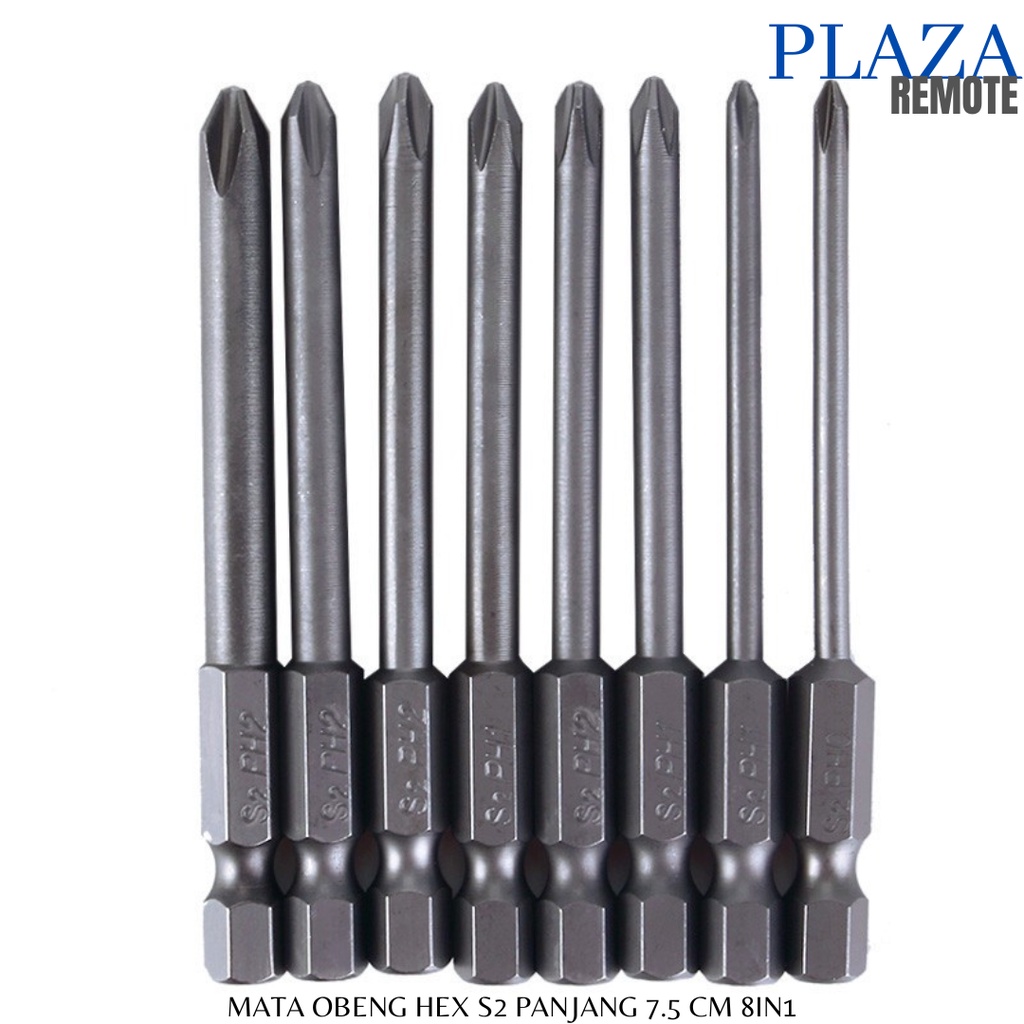 8IN1 MATA OBENG HEX SHANK S2 BAJA STAINLESS 1/4 INCH
