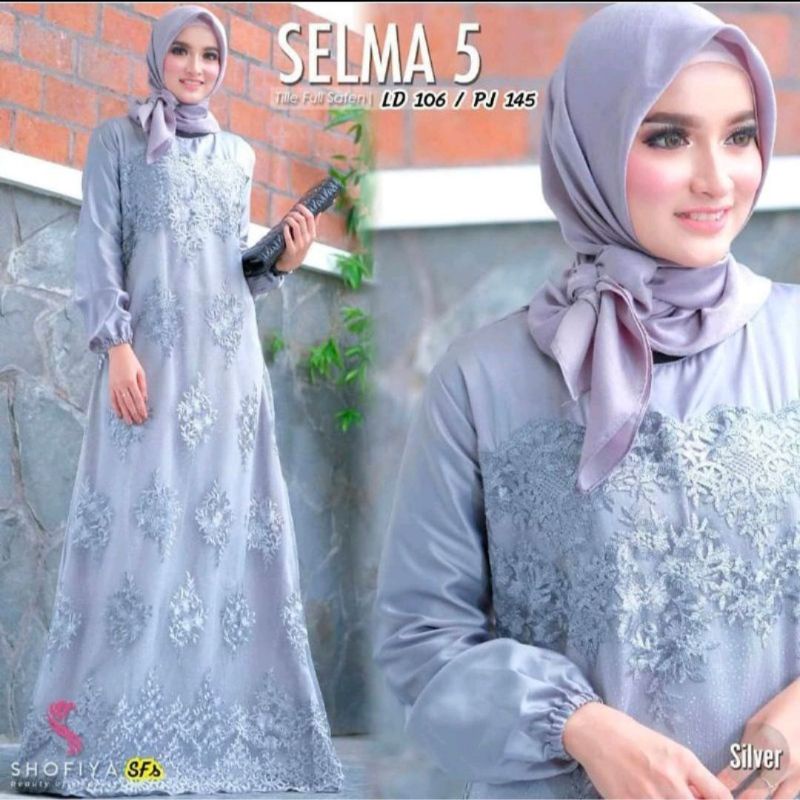 Baju Gamis Wanita Muslim Terbaru Sandira Dress cantik Murah kekinian