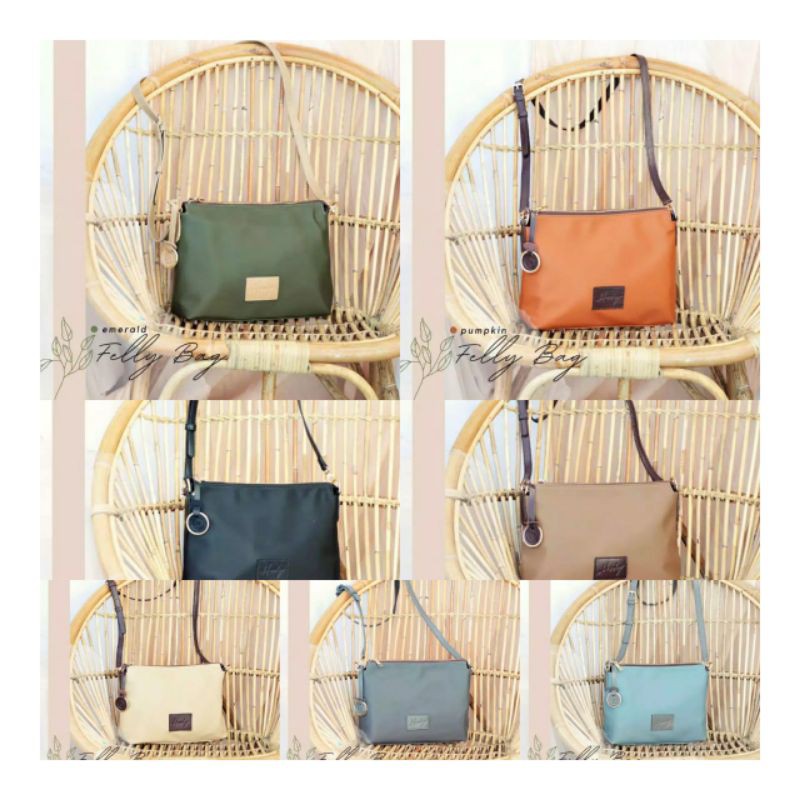 Felly Bag Tas Kekinian Simple Dan Elegant Bahan Nylon Kualitas Premium Mixed Sintetis By Hody Shopee Indonesia