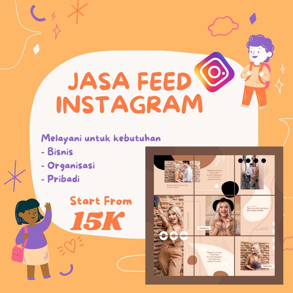 [1-2 Jadi] Jasa Desain Feed Intagram | Feed Puzzle Instagram