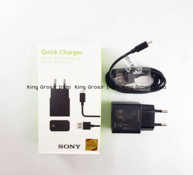 Charger Sony Xperia UCH10 Z2 Z3 Z4 Z5 Compact Original 100% Fast Charging Travel Charger Micro Usb