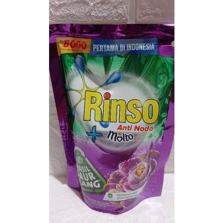 Rinso cair / rinso bubuk kemasan goceng berat 215ml