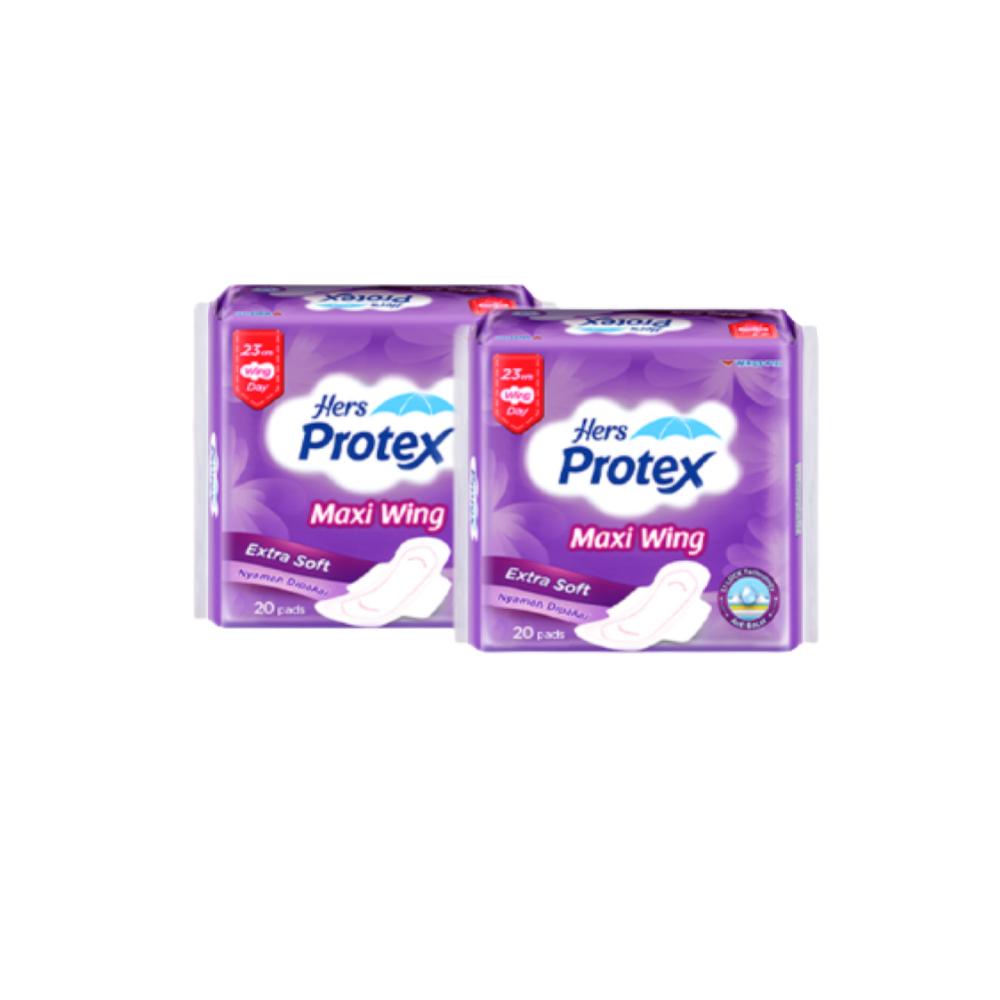 Hers Protex Softcare Pembalut Wanita Wing Bag Isi 20 Pcs x2