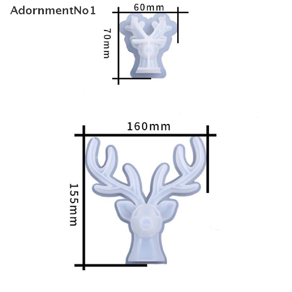 (AdornmentNo1) Cetakan Resin Bentuk Rusa Bahan Silikon Untuk Membuat Perhiasan DIY