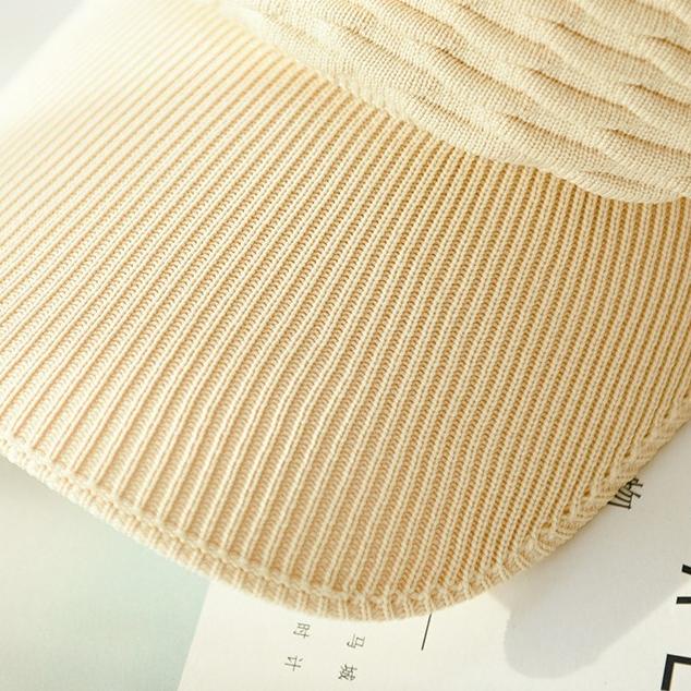 ☻ Topi Fashion Baseball Kosong Bahan Rajut Warna Polos untuk Pria Dan Wanita / Topi Rajut Jilbab ◙