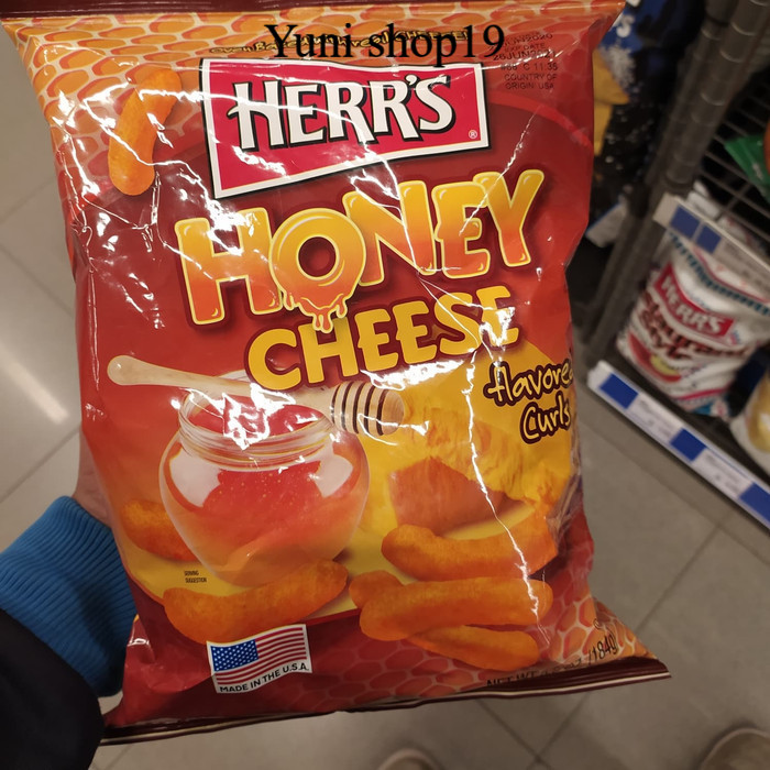 

herrs honey cheese curls - snack import herr's