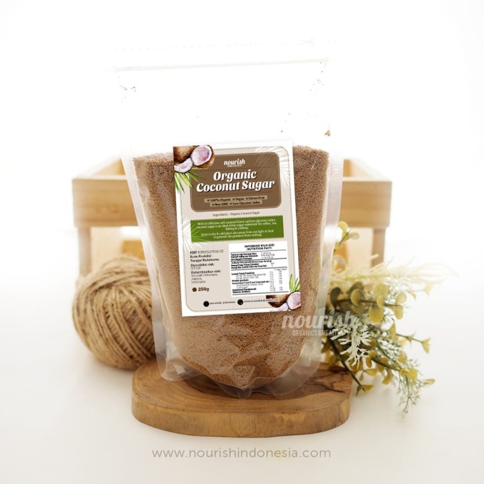 

Fe0Ggg Nourish Indonesia, Organic Coconut Sugar 250Gr 75djbfv