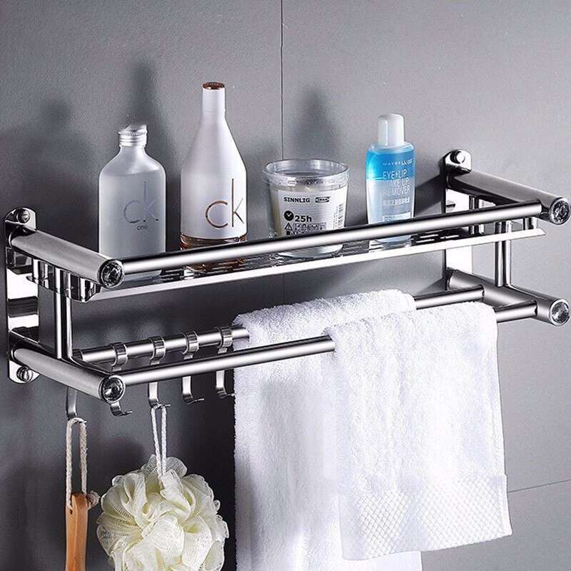 Rak Handuk Gantungan Dinding Stainless Steel Towel Hanger Toilet Kamar Mandi