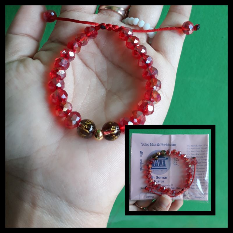 Gelang kristal emas