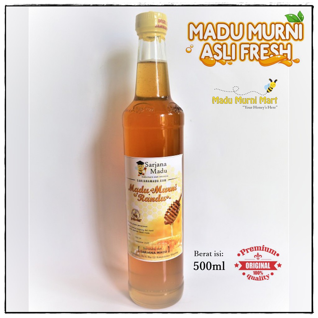 

Madu Murni Randu 100% Asli Fresh 500ml