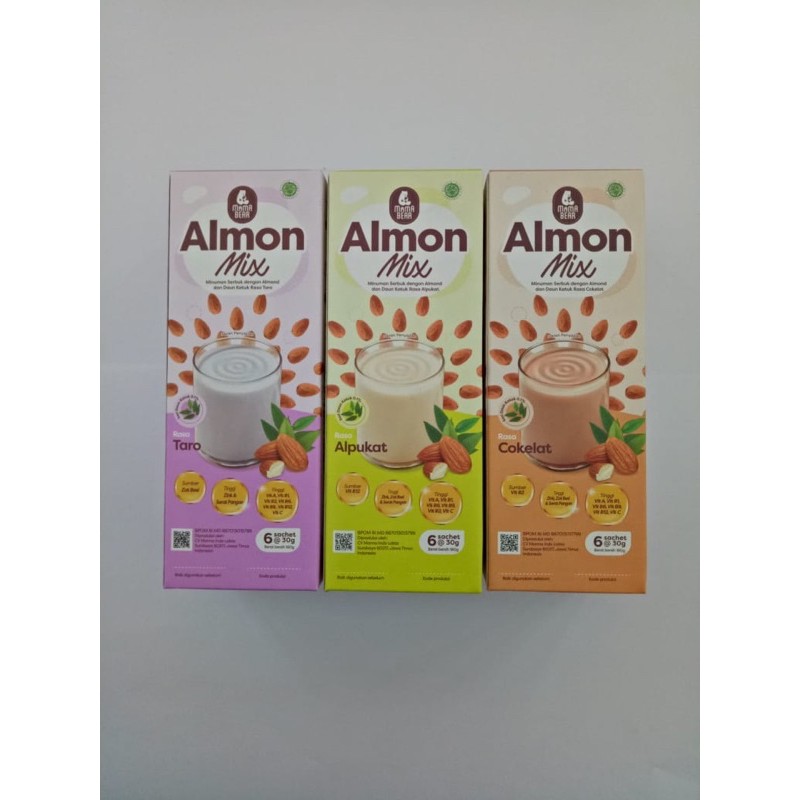 Mama Bear Almond Mix - Minuman Susu almond Ibu Menyusui - Asi booster