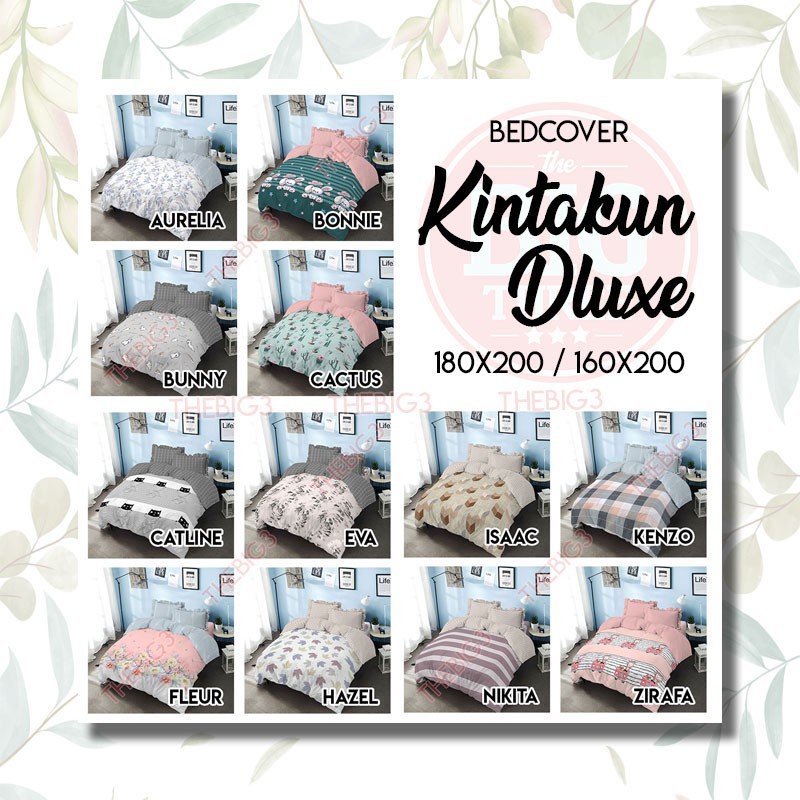 KINTAKUN Bedcover + Sprei RUMBAI 180x200 / 160x200 Aurelia Bonnie Bunny Cactus Kelinci - BC 180 160