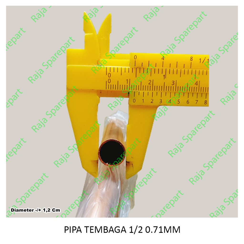 Pipa Tembaga ukuran 1/2&quot; ketebalan 0,71mm (harga roll = 15meter)