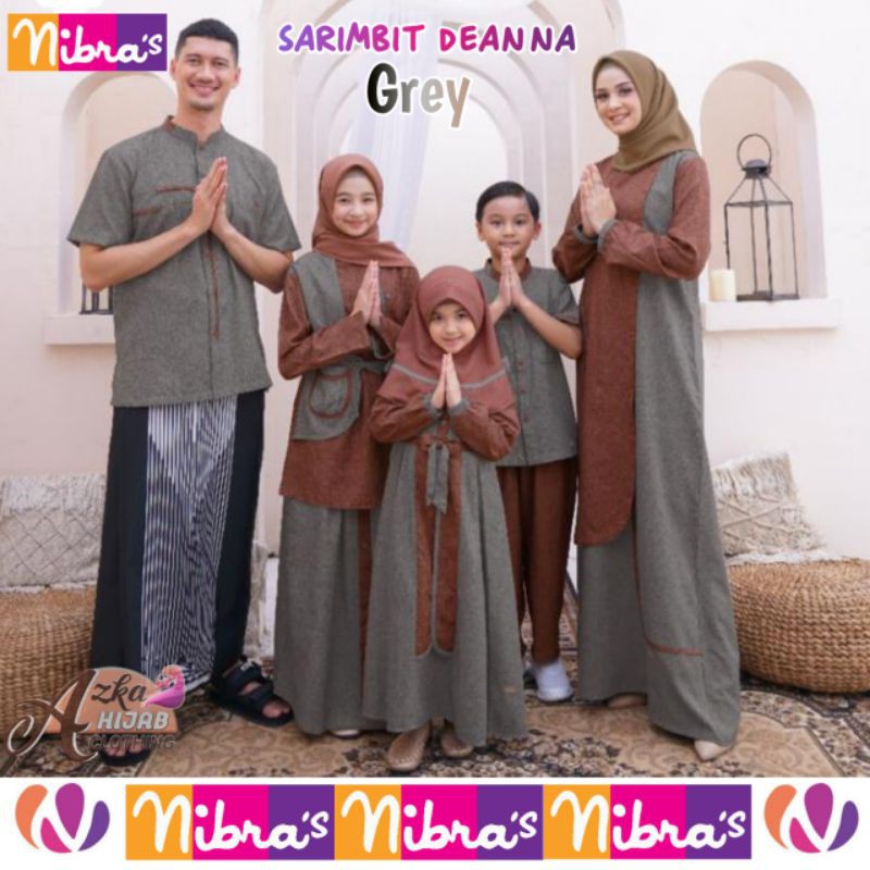 SARIMBIT NIBRAS 2021 DEANNA /SERAGAM KELUARGA /BAJU LEBARAN KELUARGA /SERAGAM LEBARAN /COUPLE MUSLIM