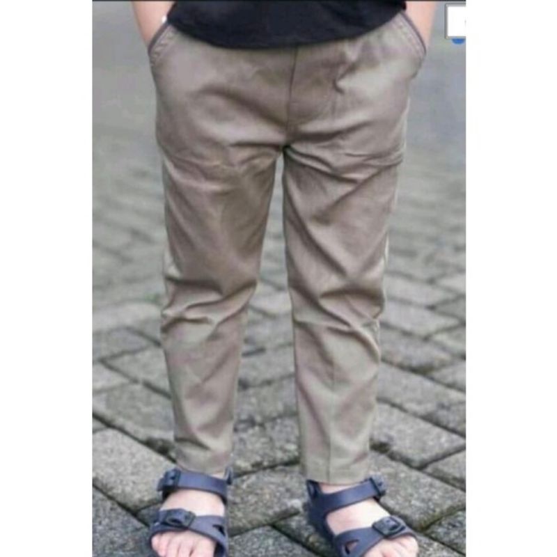 CELANA CHINO ANAK PANJANG KAIN TWILL STREET MELAR 1-12 TAHUN