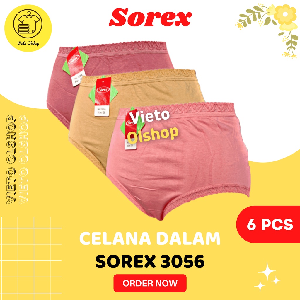 CD Sorek 3056 Maxi Lusinan Celana Dalam Wanita Dewasa Sorek Isi 6 / Underwear Daleman Cewek Super So