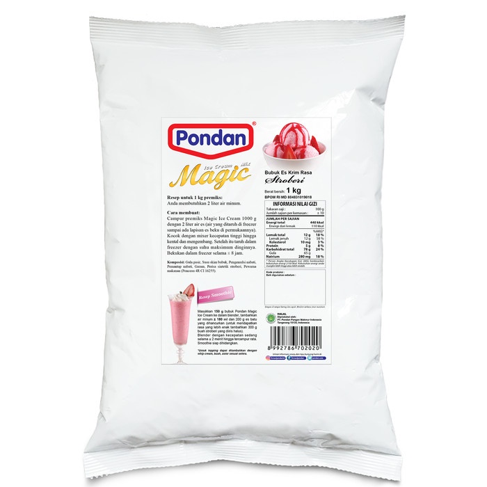 

D02D1 Pondan Ice Cream Strawberry (Bulky) Da01D100