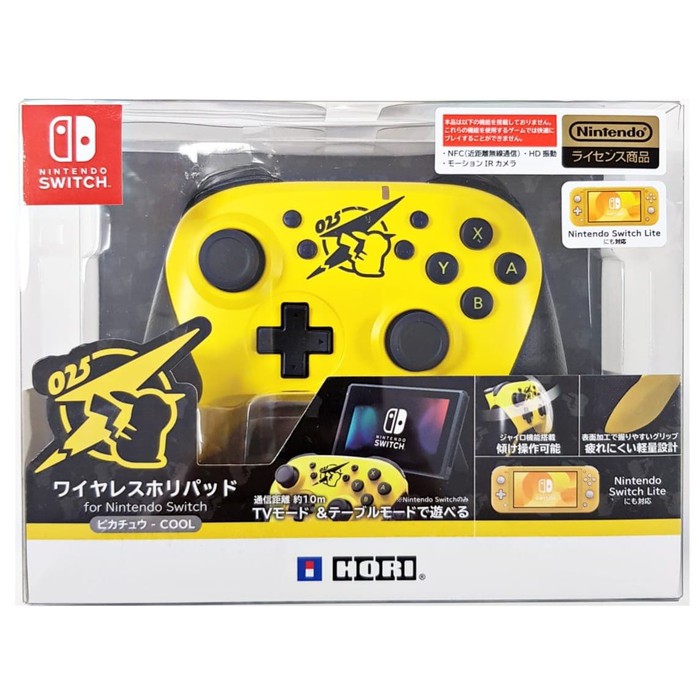 Nintendo Switch Lite Hori Horipad Wireless Pikachu