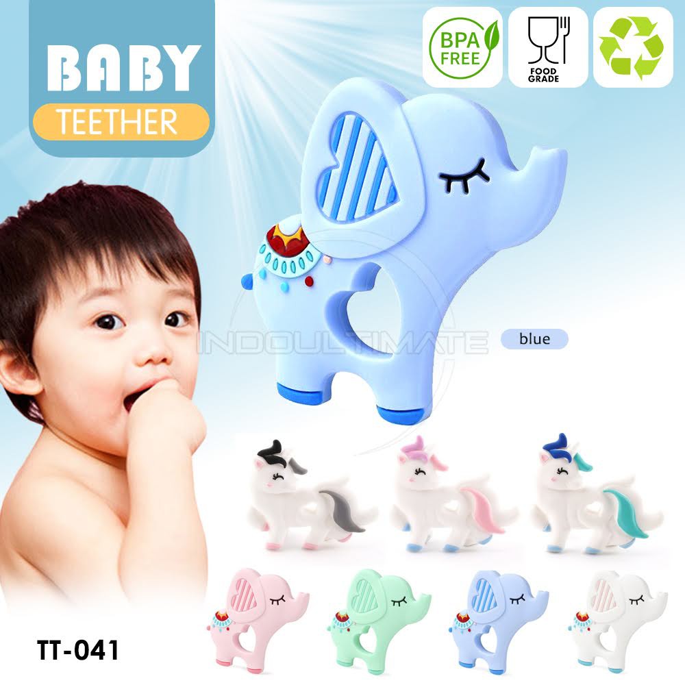 Mainan Bayi Gigitan Bayi hewan Silicone Baby Teether animal  Silicone Teether TT-01 mainan anak