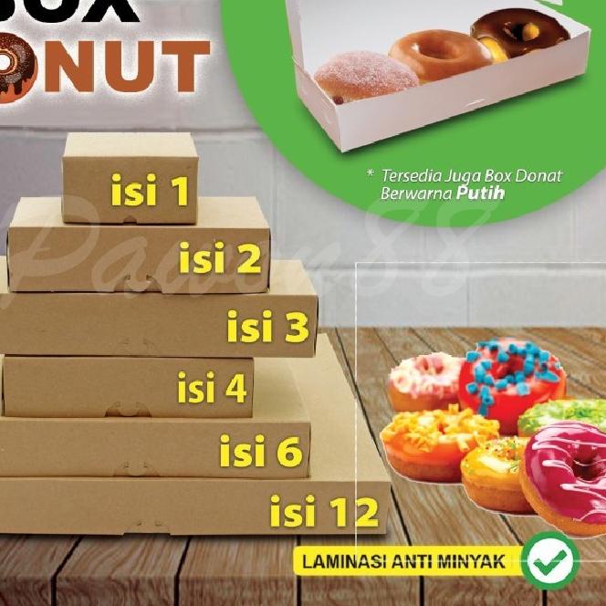 

☄ Kotak Box Dus Donat| PUTIH Isi 6 - ( 30 Pcs ) ➨