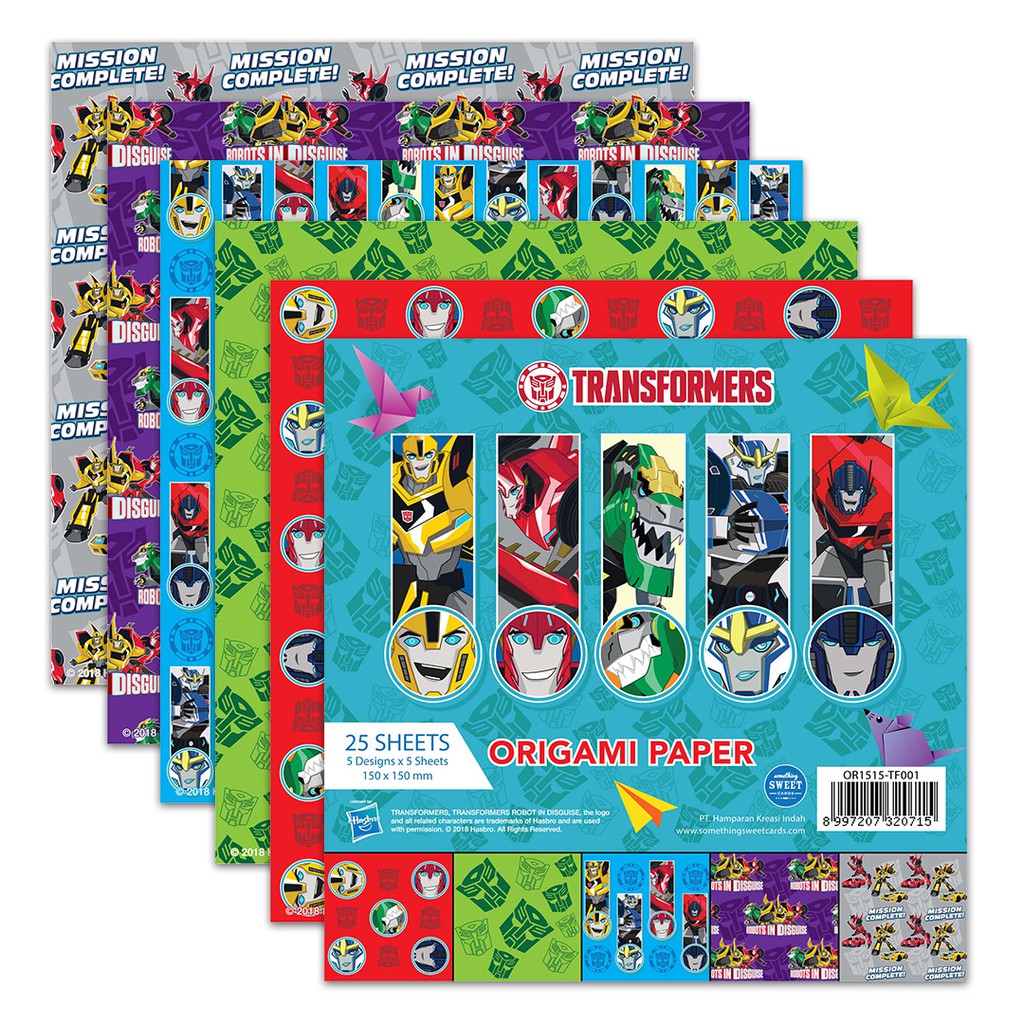 

Something Sweet Cards - Origami Paper - Kertas Lipat - Transformer - OR1515-TF001