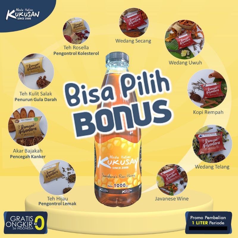 

Madu Murni Liar Hutan 100% - Madu Kukusan gratis ongkir bisa pilih bonus - immune booster- vitamin c