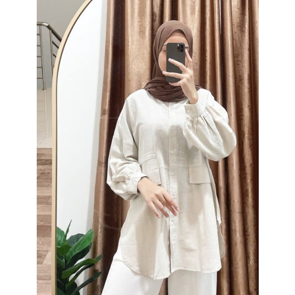 Boho Top - Kemeja Wanita Polos - Kemeja Polos - Atasan Wanita Polos - Kemeja Basic Polos - Basic Kem