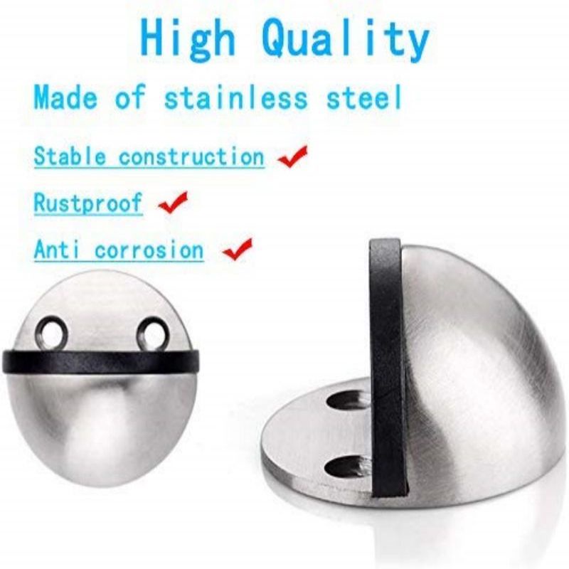 Stainless Door Stopper Penahan Pintu Rumah Anti-Collision Magnetic Stopper Pintu