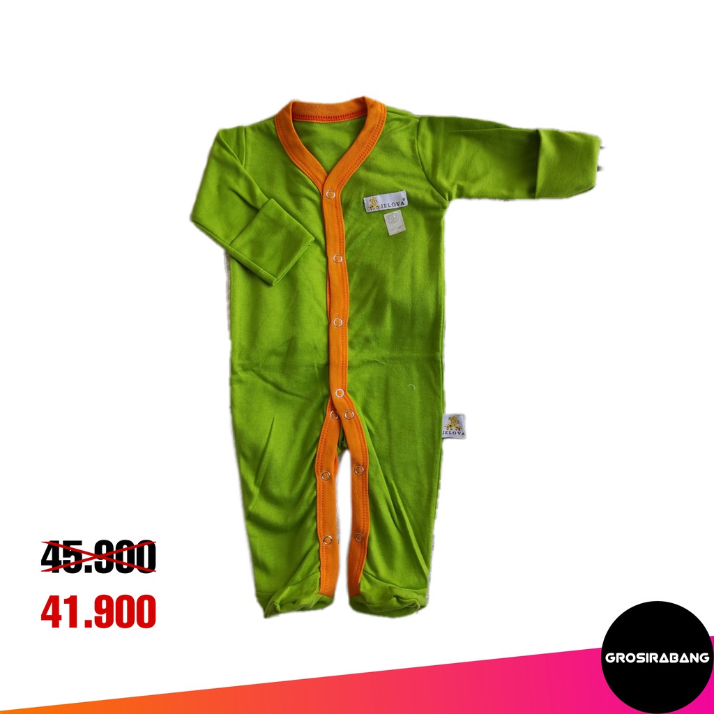 Sleepsuit Bayi NB Polos Hijau GrosirAbang Baju Tidur Piyama Jumper Bayi Baru Lahir Murah Bagus