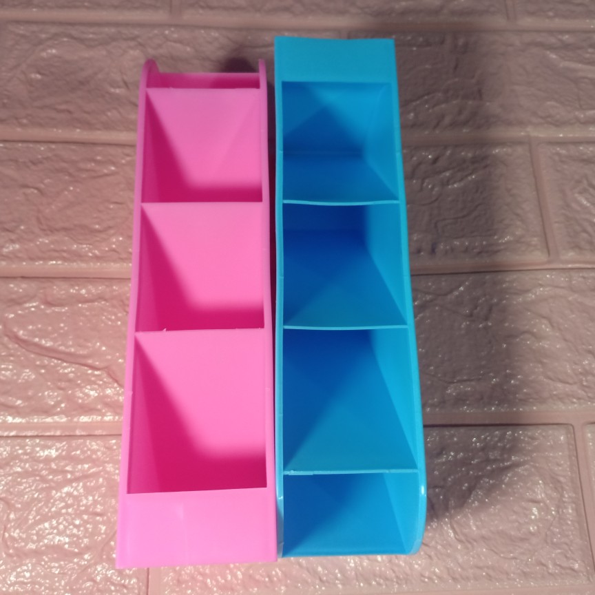 Rak Dapur 4 Sekat Alat Masak Kosmetik Organizer Drawer Serbaguna Warna Warni Rak Mini 4 Sekat Mini