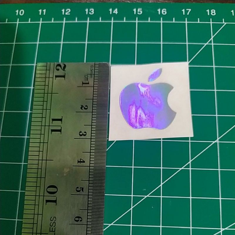 

Stiker Apple Hologram 3cm