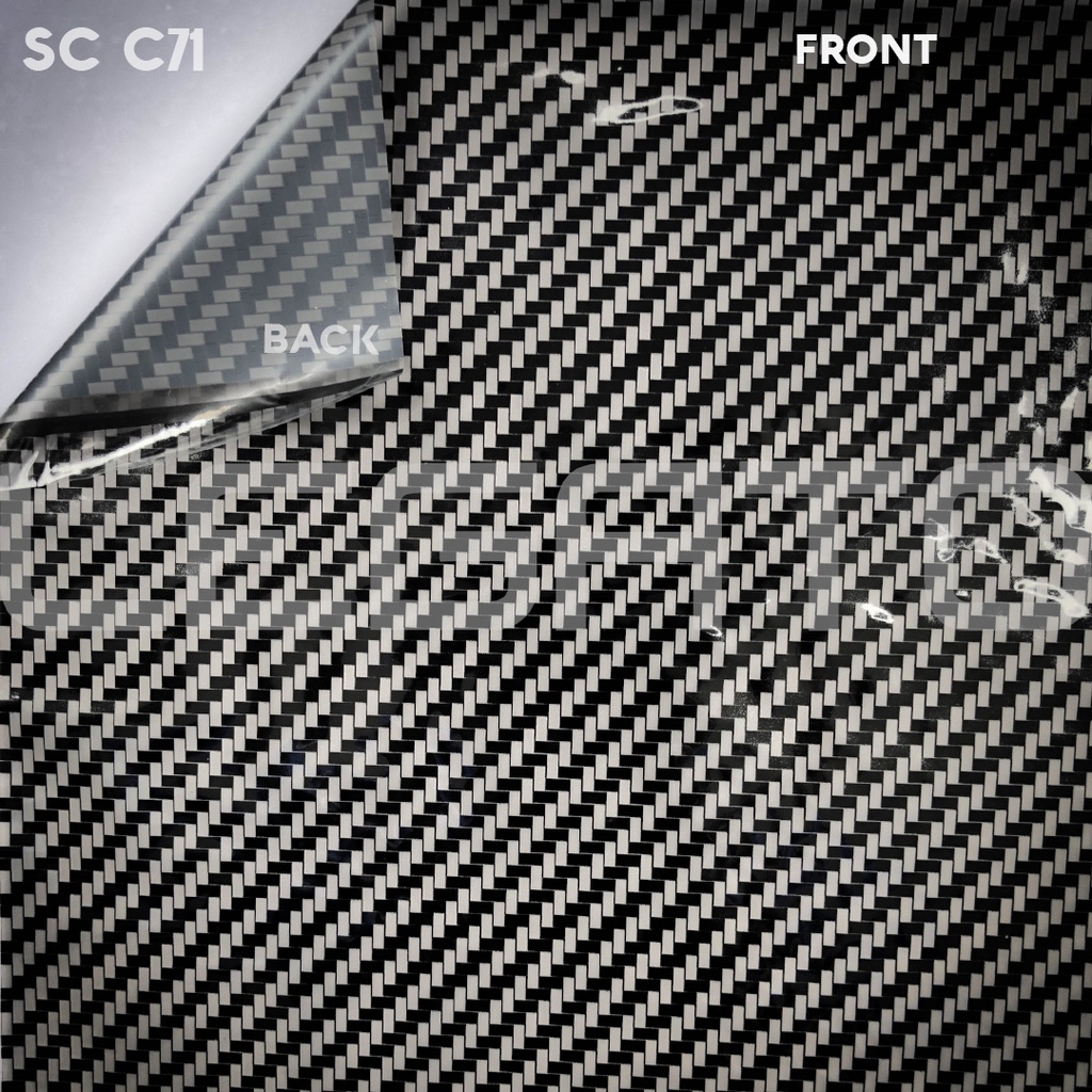 SC-C71 Film Water Printing WTP Hydrographics Carbon Celup Karbon Bukan Kevlar Skotlet Stiker