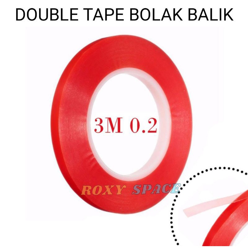 

DOUBLE TIP 3M 0.2 RED SELOTIP DOUBLE TAPE MERAH LEM BOLAK BALIK BAGUS LEM LCD DAN TOUCHSCREEN