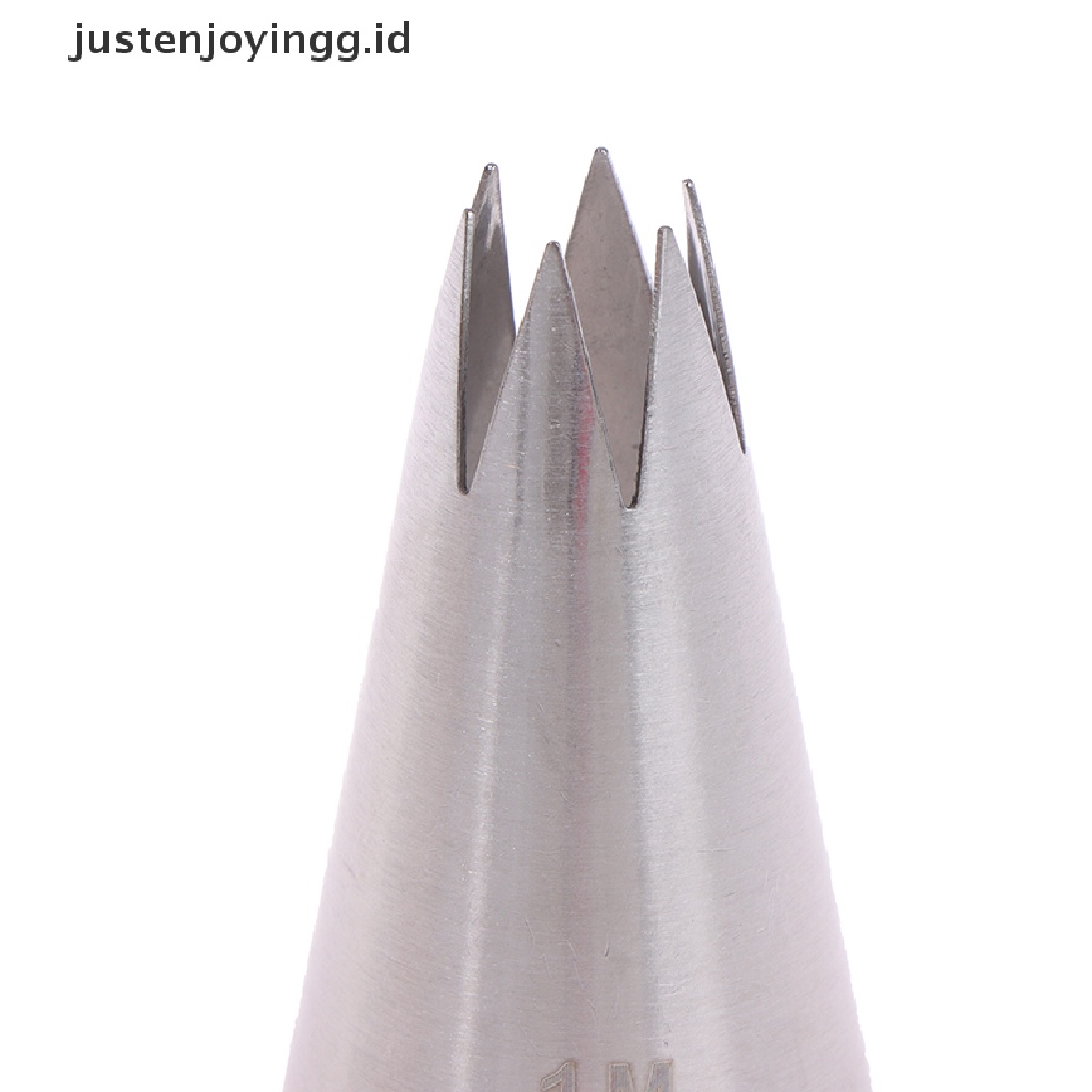 / / Justenjoyingg.id / 1M# Spuit Piping 6 Gigi Lurus Bahan stainless steel 304 Untuk Dekorasi Kue