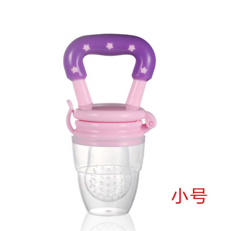 EMPENG BUAH Baby dot buah Fuit Food Feeder Tetther Gigitan Bayi makanan MPASI dot botol bubur bayi MURAH-PINK