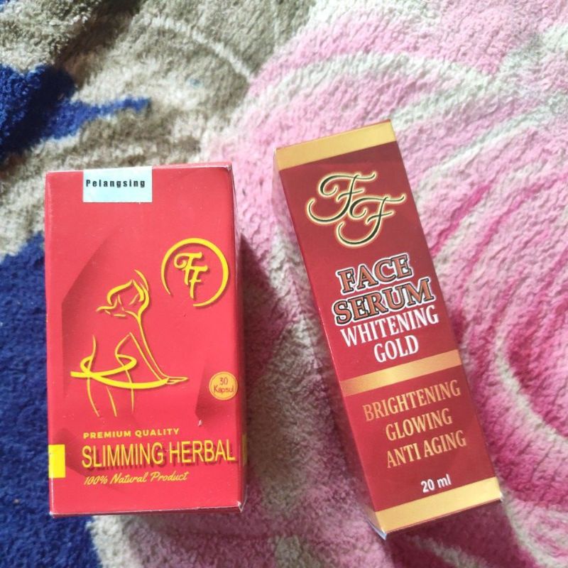 Pelangsing + serum whitening FF / slimming herbal FF