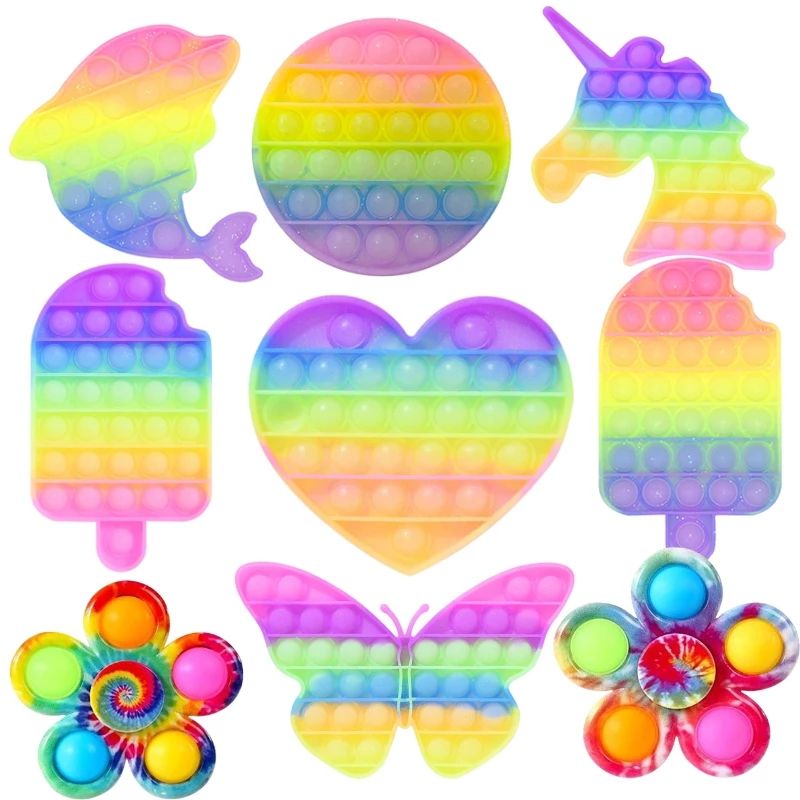 POP IT RAINBOW UNICORN AMONG US/UKURAN SEDANG 12CM-5