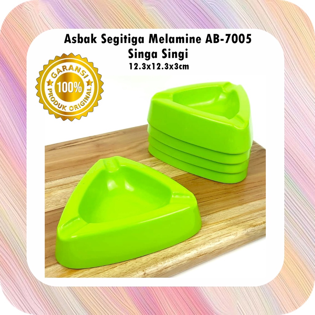 B-087E Asbak Segitiga Melamine AB-7005 Singa Singi