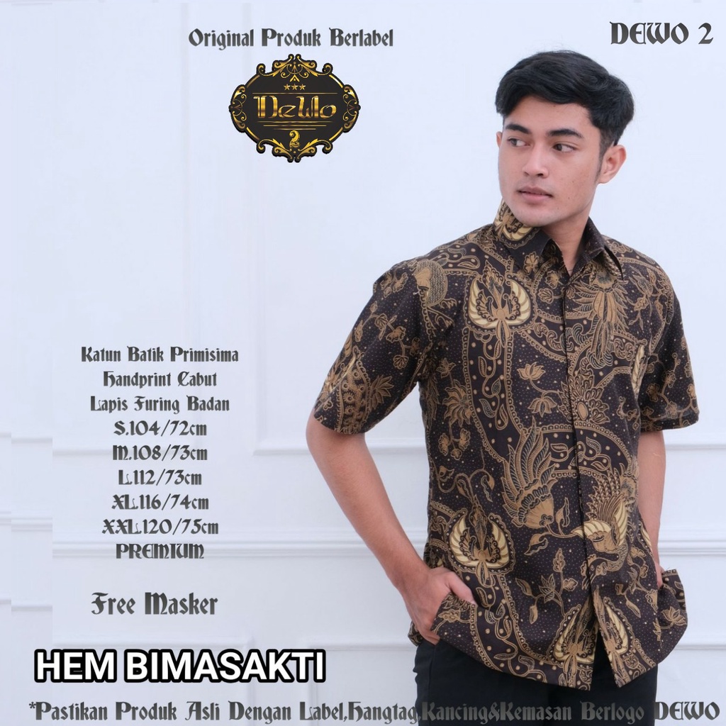 Kemeja Batik Lengan Pendek Bimasakti