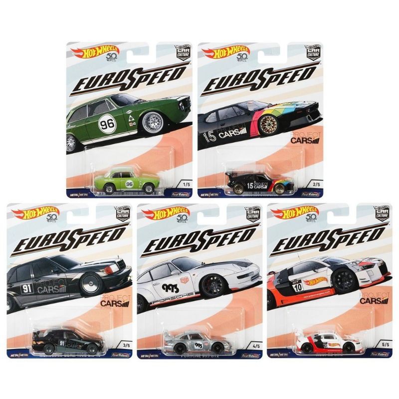 Hot Wheels Euro Speed Set car culture mercedes mercy porsche 993 GT2 audi bmw alfa romeo hotwheels